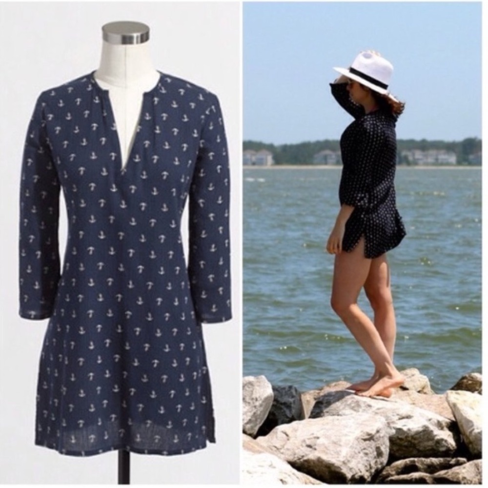 J. Crew Factory Anchor Swimsuit Coverup